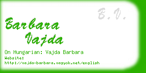 barbara vajda business card